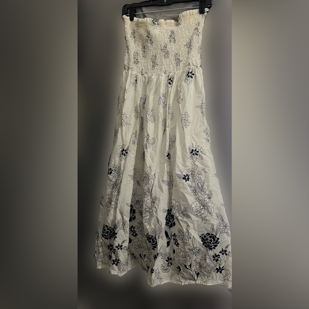 White Strapless Dress